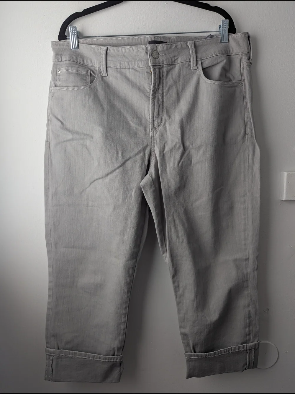 NYDJ Dayla Wide Cuff Capri Jeans Size 14W
